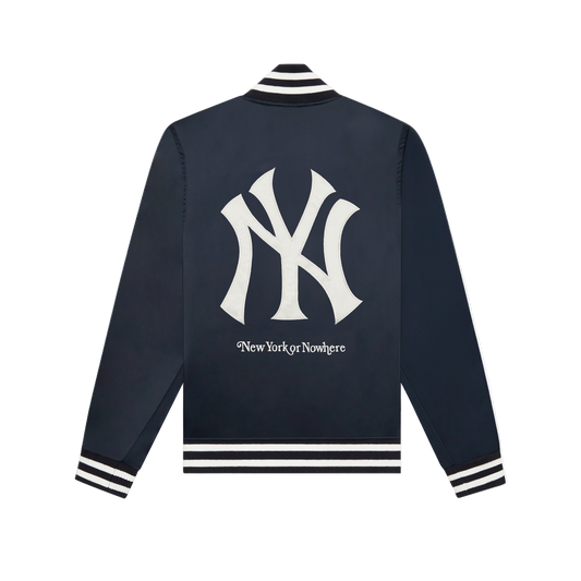 New York or Nowhere x New York Yankees Midnight Satin Jacket